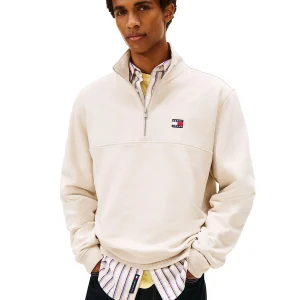 Badge Half Zip Sweatshirt
