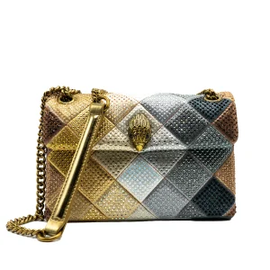 Medium Kensington Fabric Metal Schoudertas