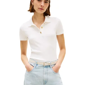 Gold Button Slim Polo