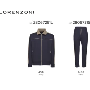 Lorenzoni Luxe Alledaags Gekleede Joggingspak Blauw