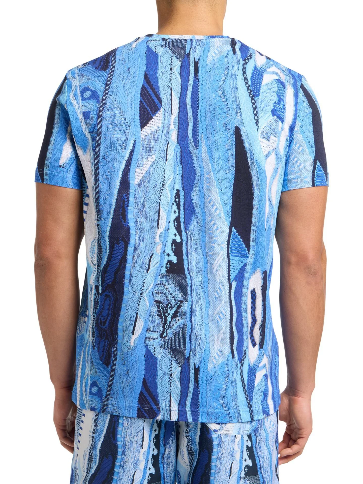 CARLO COLUCCI T-SHIRT MET BREIPRINT BLAUW. - Afbeelding 6