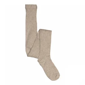MP Denmark - Cotton rib tights Light Brown Melange