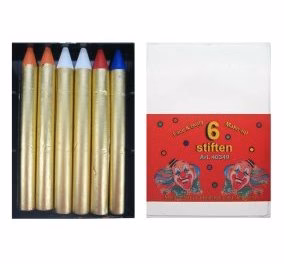 Schminkset rood-wit-blauw