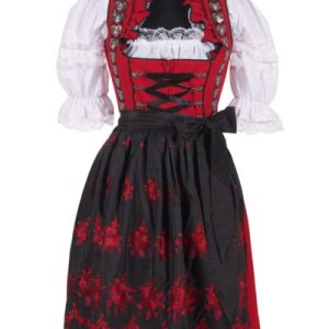 Dirndl Jurk Amalia Rood