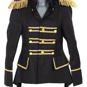 Dames Feest Colbert Zwart Goud