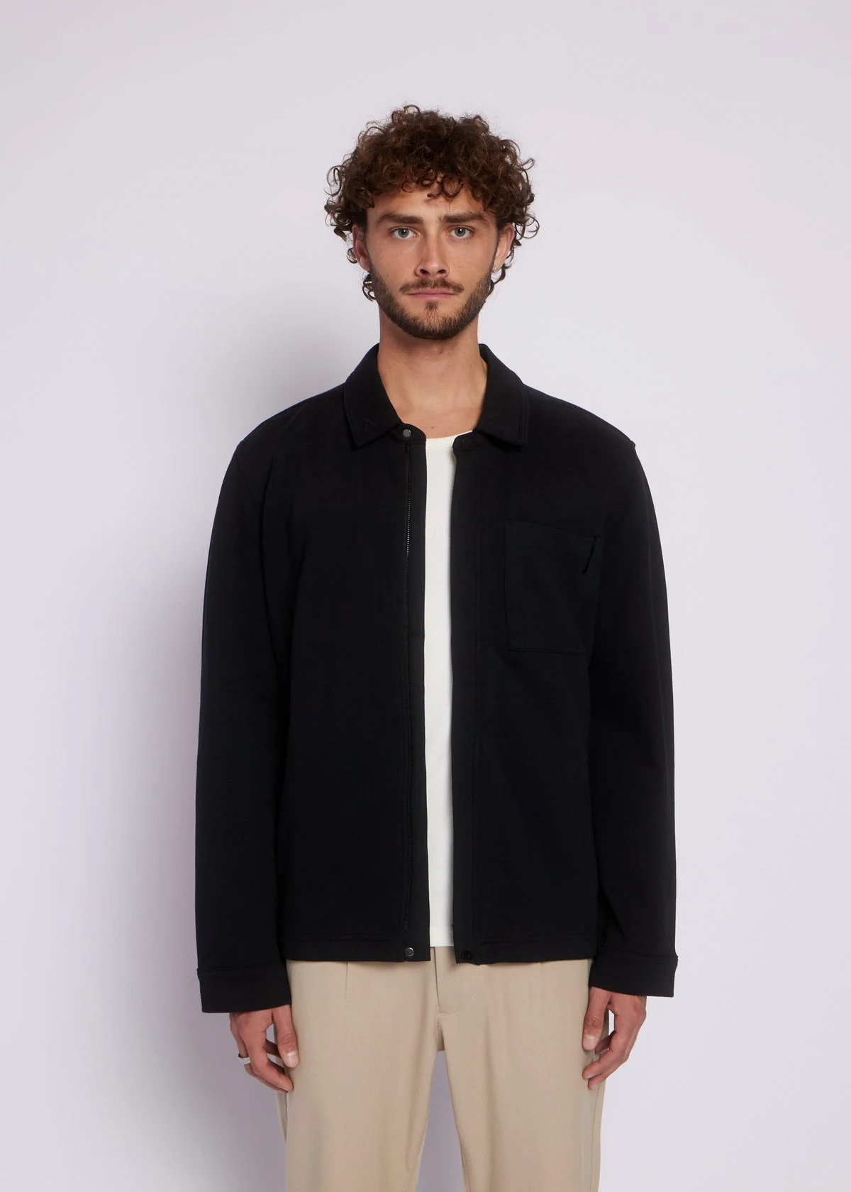 Aeden Kara Overshirt / Vest Zwart.Maat-M.