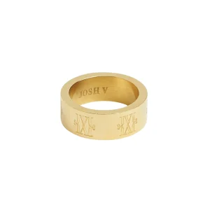 Harvey ring met logo Goud