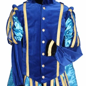 Piet Fluweel Met Cape Malaga Blauw-Turq