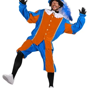 Piet Polyester A Turquoise-Oranje