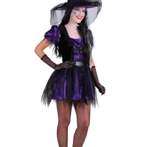 Spider Heksenjurkje Paars-Zwart