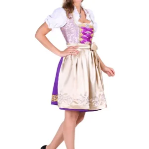 Dirndl Jurk Victoria Paars Goud