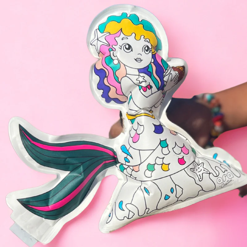 ara créative - Opblaasbare kleurplaat mermaid - Afbeelding 4