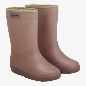 EN FANT - Thermo Regenlaarzen Rose Taupe Glitter