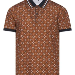 Lorenzoni polo shirt roestkleur