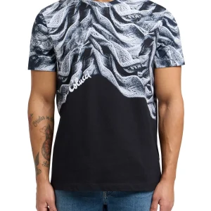 Carlo Colucci T-SHIRT - KUNSTMATIG GEBREID Zwart.