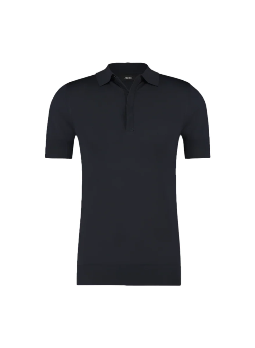 Aeden Heren polo Nicko blauw