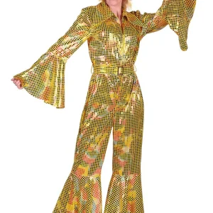 Disco Catsuit Geel | Goud