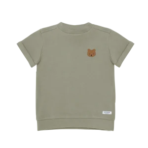 Donsje Amsterdam - Jarne T-shirt Baby | Bear | Dusty Green
