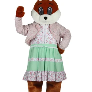 Mascotte Paashaas Deluxe Dame Gekleed