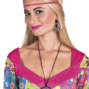 Hippie Peace Set (ketting en oorbellen)