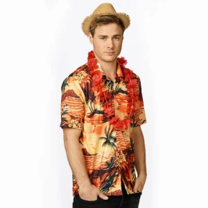 Hawaii Blouse Zomer Oranje | Toppers Blouse