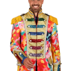 Heren Carnavalsjas Color Paint Splatters