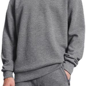 AEDEN Teslo Dark Grey Melange Sweater.