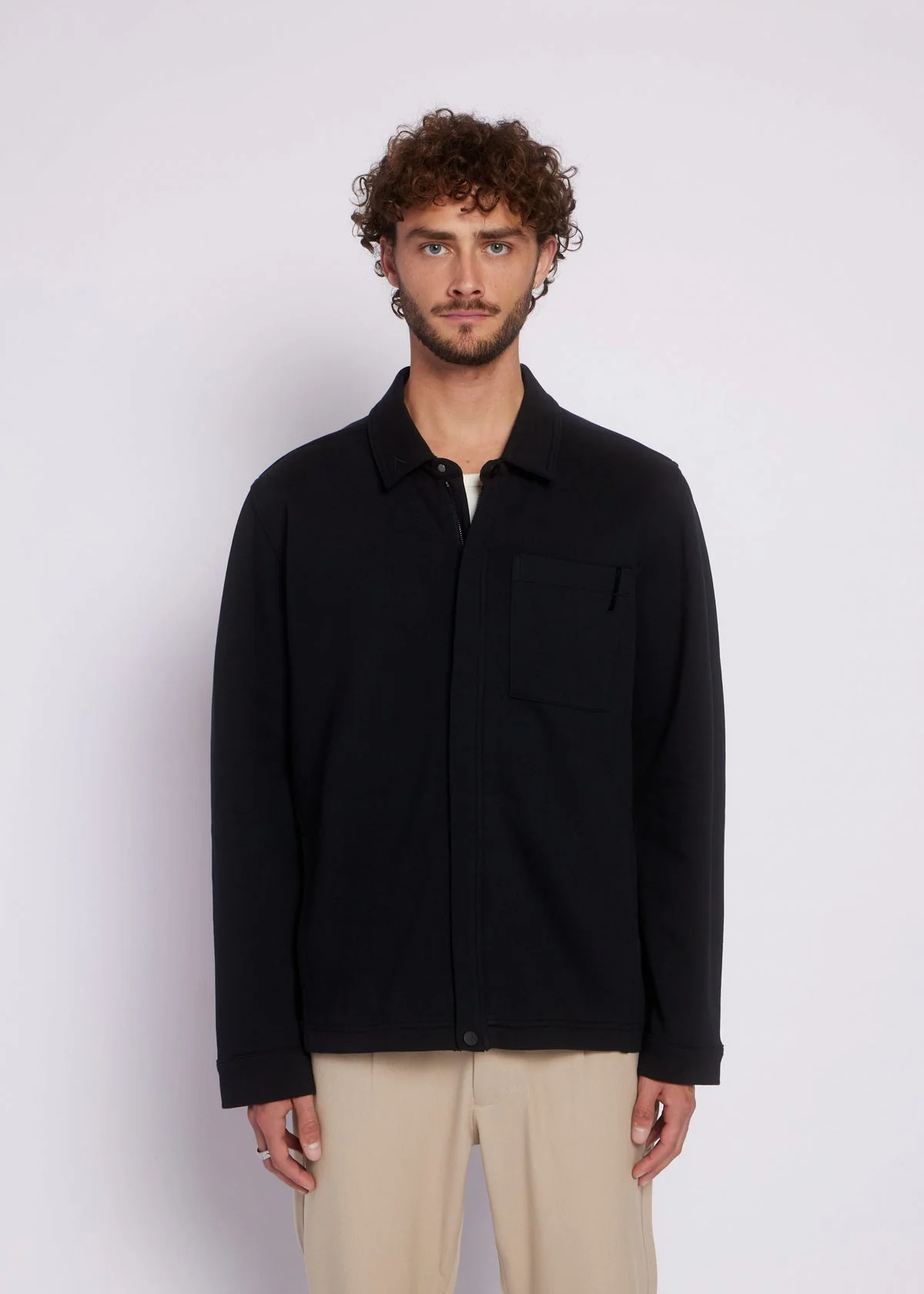 Aeden Kara Overshirt / Vest Zwart.Maat-M. - Afbeelding 4