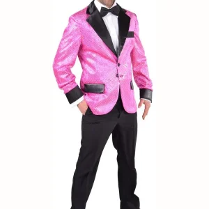 Roze Glitter Colbert