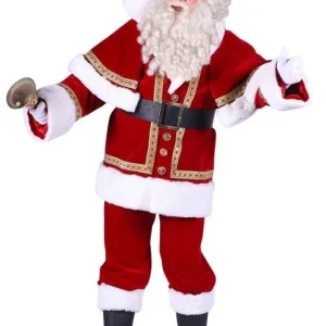 Kerstmanpak fluweel luxe