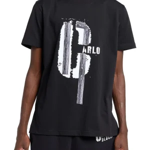 CARLO COLUCCI TAPES T-SHIRT BLACK.