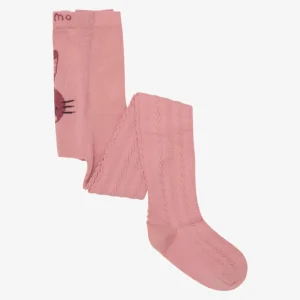 Minymo Roze katoenen Maillot - met konijn print