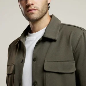 AEDEN ALBANO OVERSHIRT GROEN