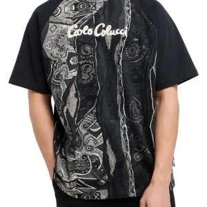 CARLO COLUCCI RETRO-VIBES T-SHIRT ZWART