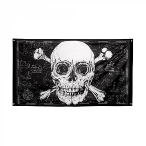 Mega vlag piraat 90 X 150