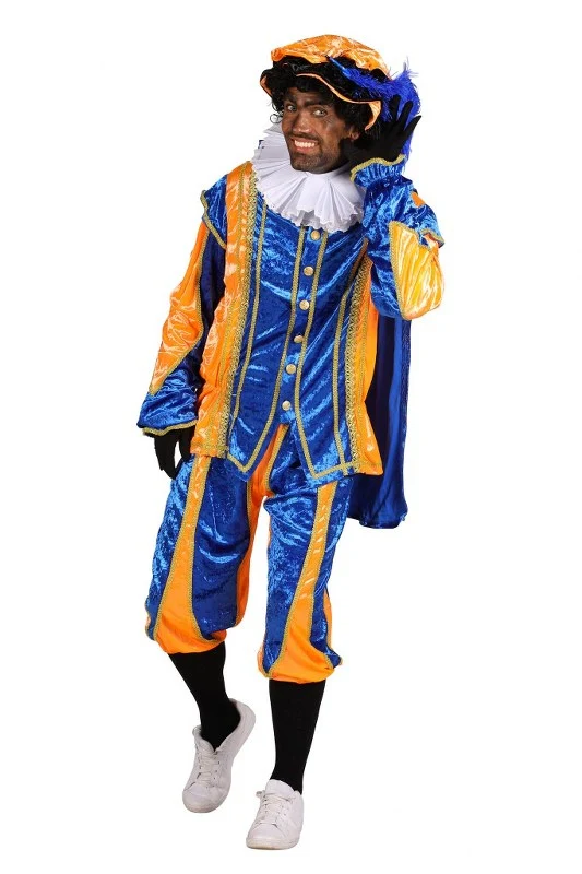 Pietenpak Bilbao met cape Oranje-Blauw - Afbeelding 6