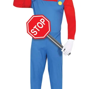 Super Loodgieter Kostuum Rood