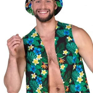 Toerist Gilet en Hoedje Set Hawaii