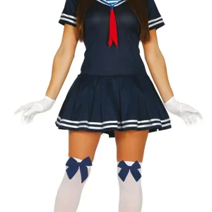 Dames Matroos jurkje Blauw met Hoedje