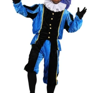 Piet Polyester A Zwart-Blauw