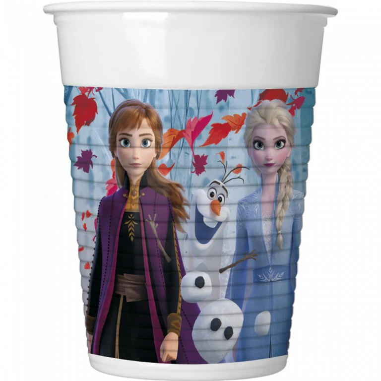 Frozen Plastic Drinkbekers per 8