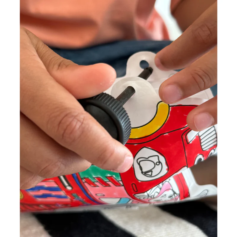 ara créative - Opblaasbare kleurplaat brandweer en politie - Afbeelding 5