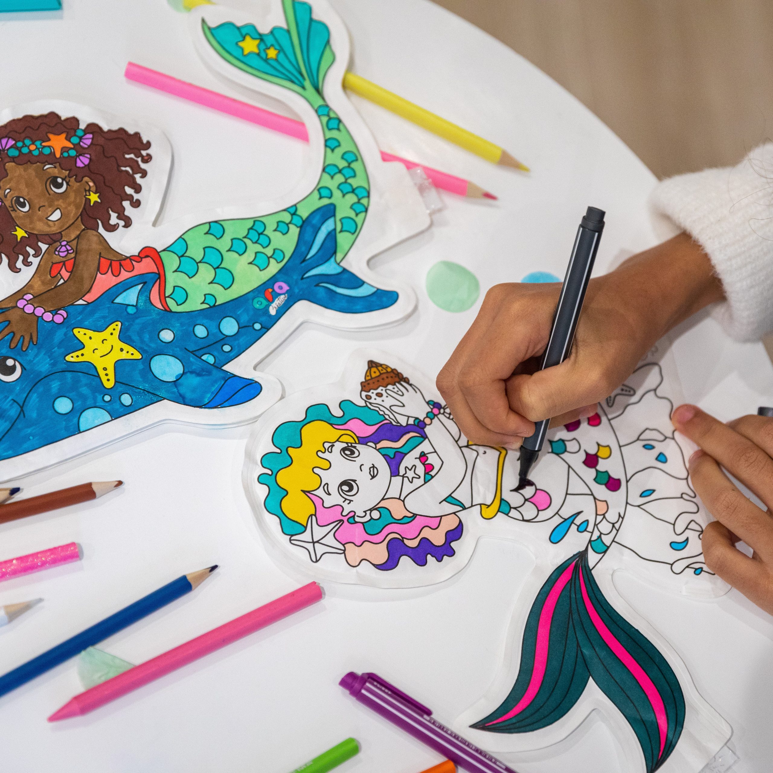 ara créative - Opblaasbare kleurplaat mermaid - Afbeelding 7