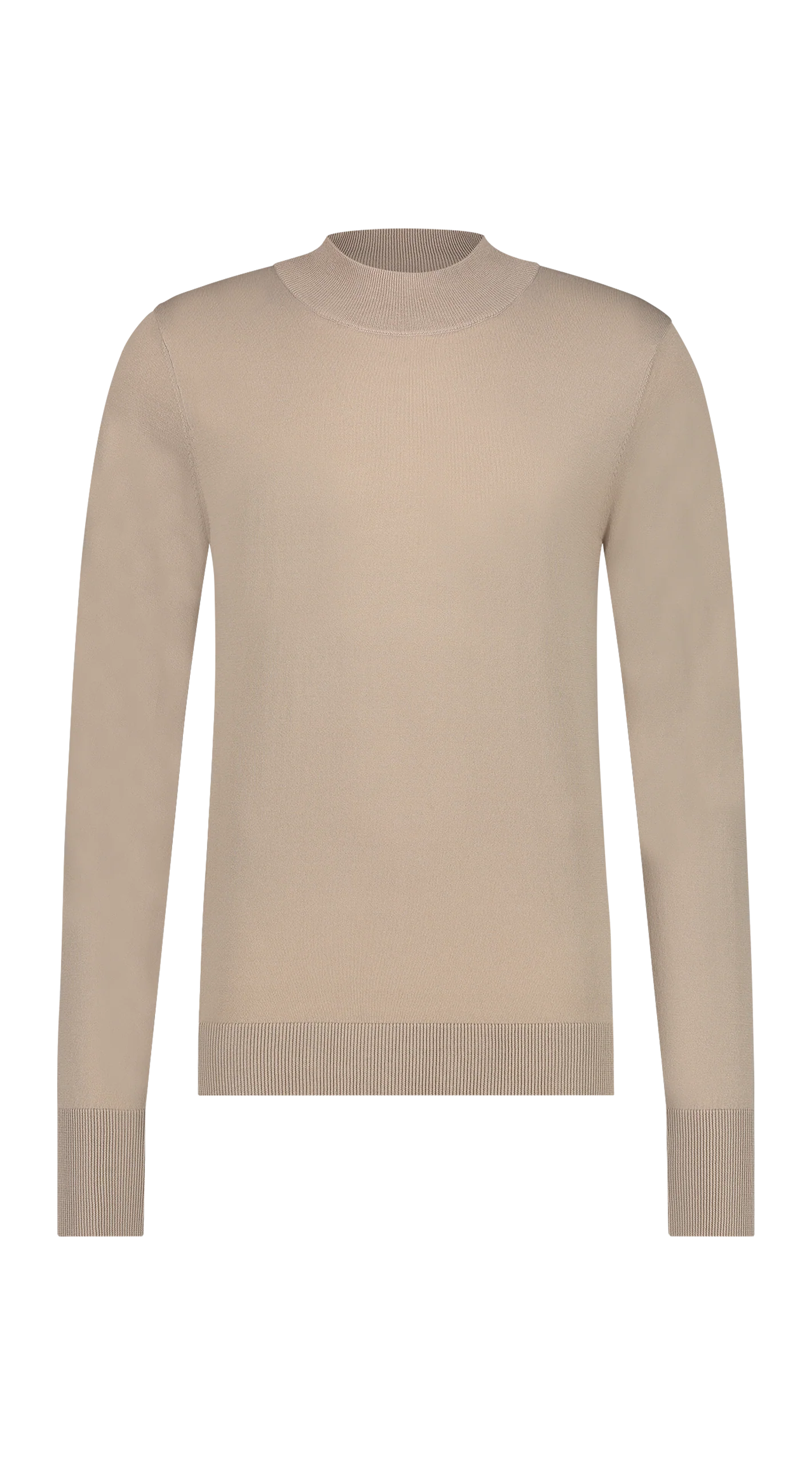 Aeden Normano turtle trui taupe kleur - Afbeelding 2