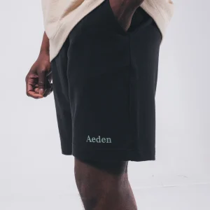 Aeden Jimmy short met logo Zwart