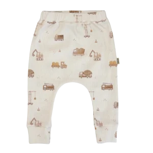 Baby Broekje Rib Bouwvoertuigen