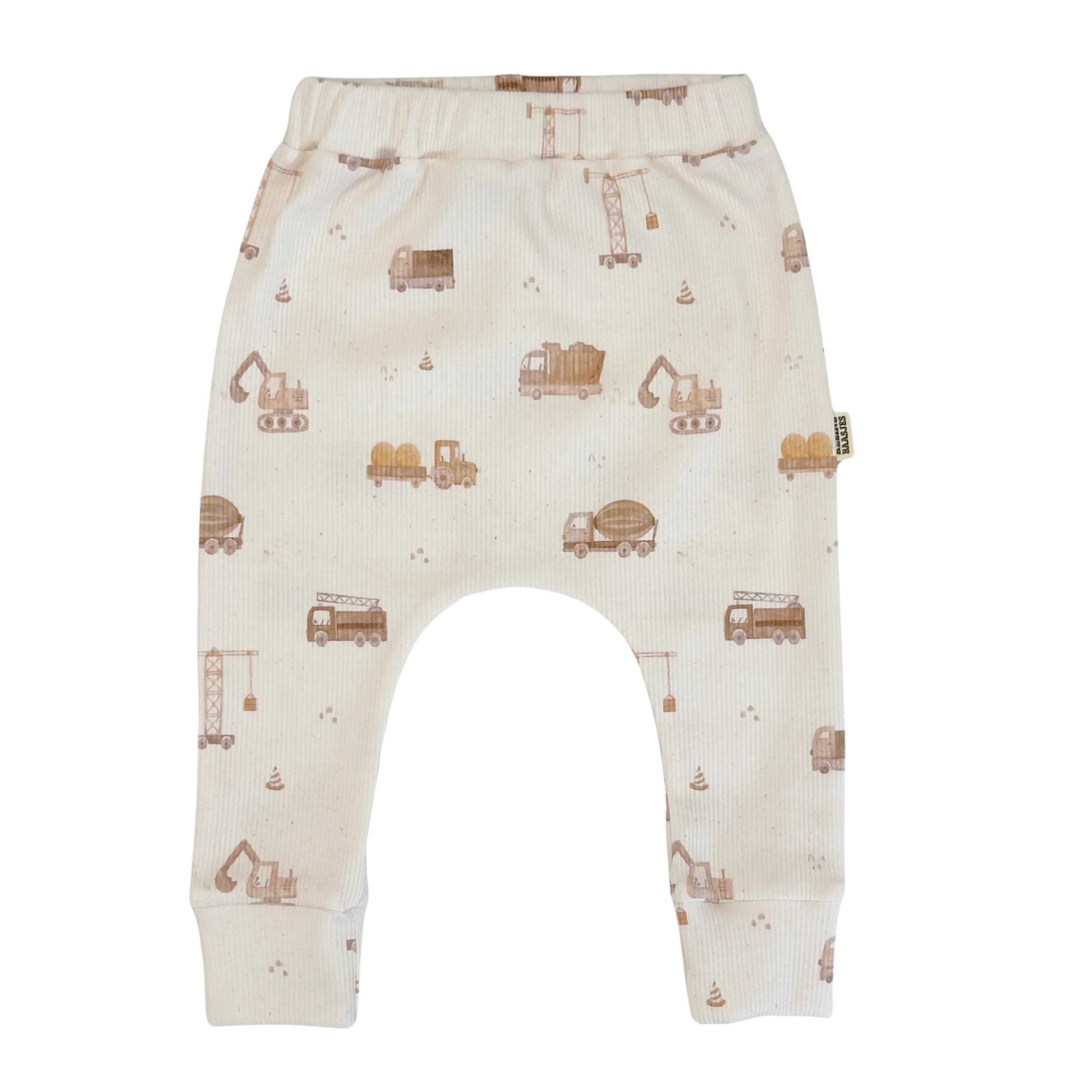Baby Broekje Rib Bouwvoertuigen