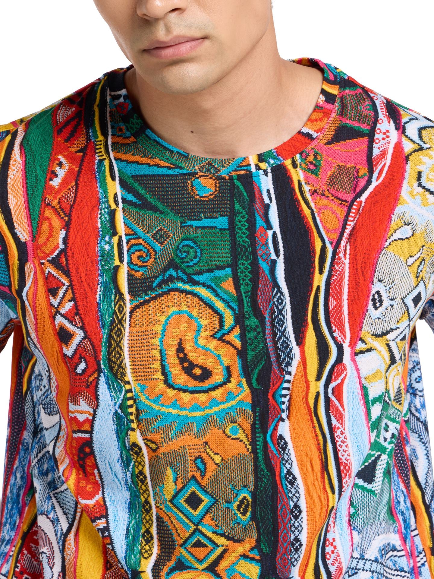 Carlo Colucci T-Shirt Veelkleurig met Allover Print. - Afbeelding 6