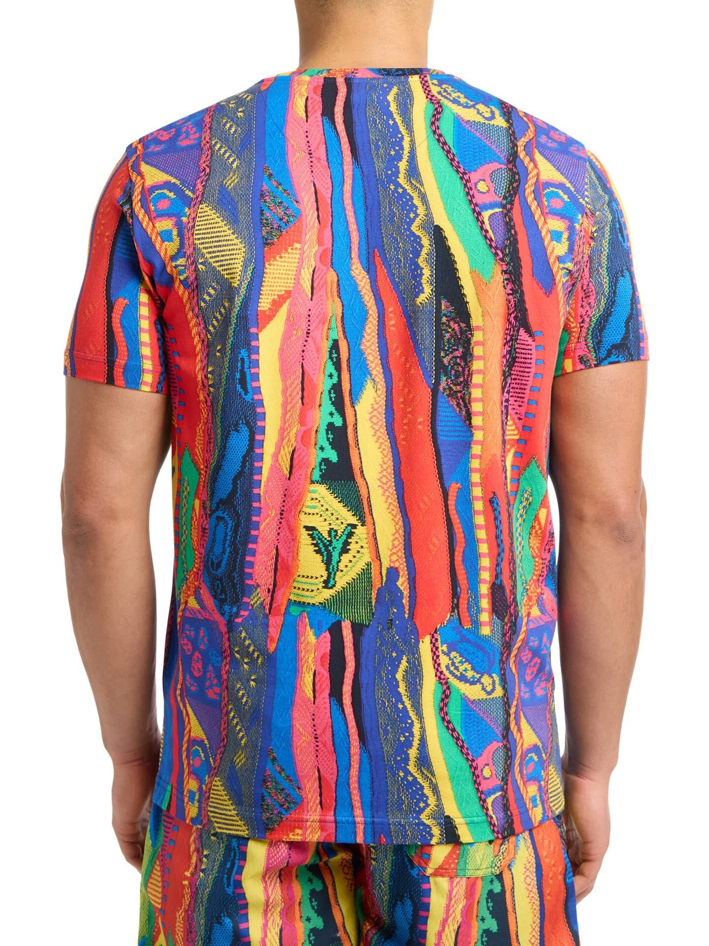 CARLO COLUCCI T-SHIRT MET BREIPRINT KLEURRIJK. - Afbeelding 4