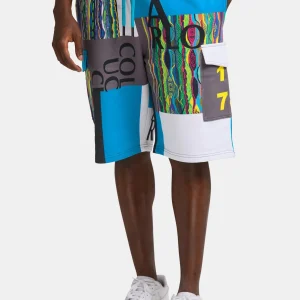 Carlo Colucci sweatshort met cargozakken, Antraciet Maat-XXL